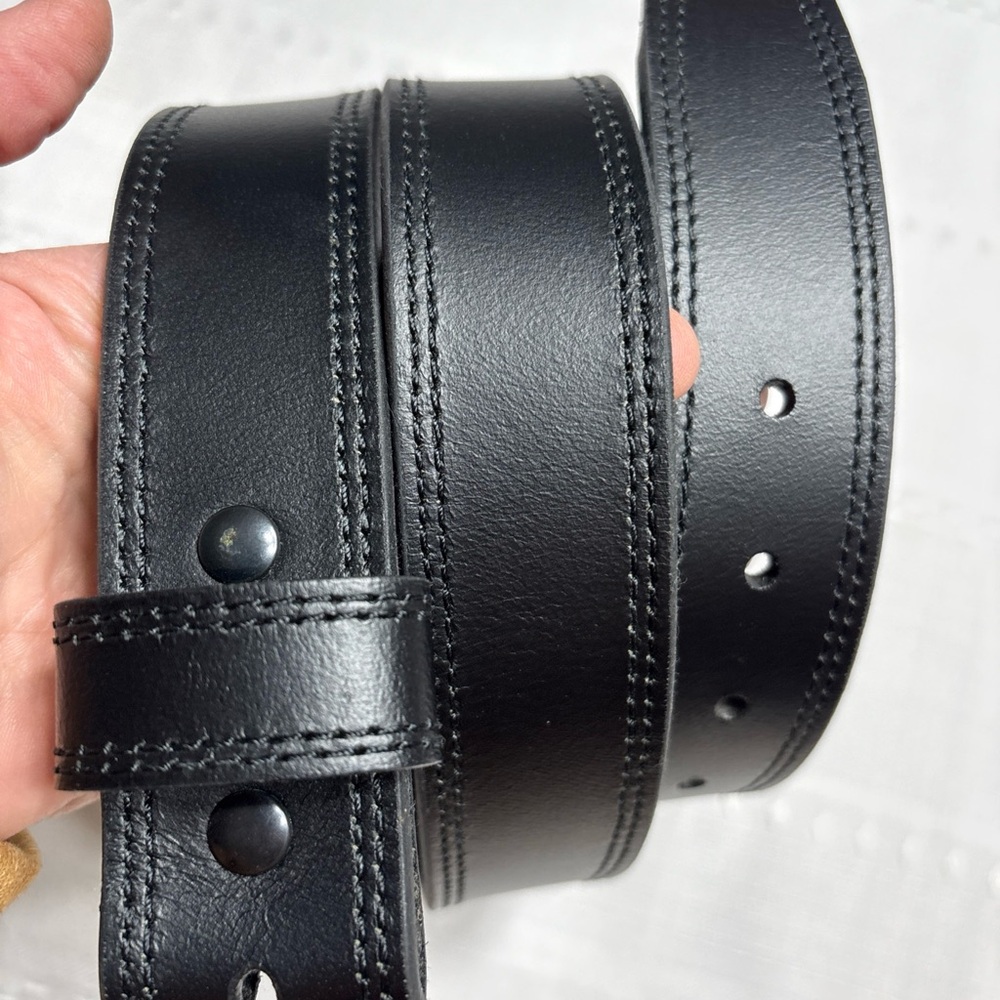 Carhartt WB5503-M Black Leather Adjustable Belt Men's 40”…No Buckle